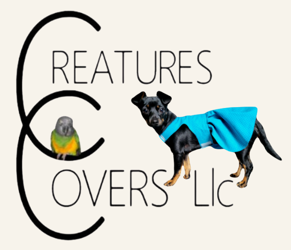Creatures Covers LLC logo featuring Flip the Bird and Dahlia Rose